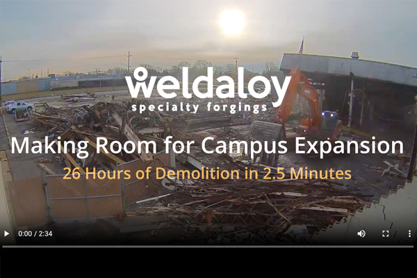 Weldaloy demolition of plant 6 2021